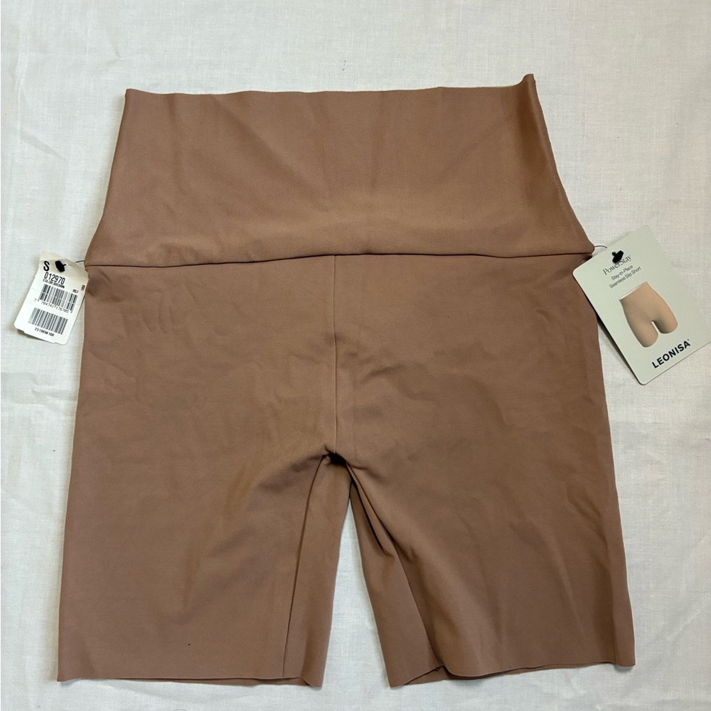 High-Waist Shaping Bike Shorts in Mauve